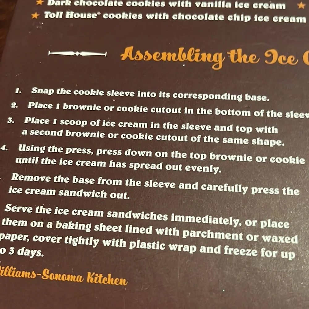 Williams Sonoma, wild West ice cream sandwich molds.